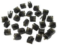 RJ45 Dust Cover and Blockout Device 100-Pack - Protects Network Jack, Cap Ethernet Port, Switch Interface, Keystone Wall Plate