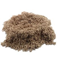 Hand Crochet Round Blanket with Fringe Newborn Photography Props