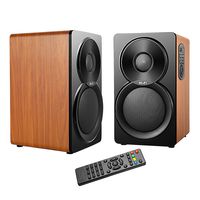 GJY-2.0 Multimedia Speaker System for Home and Party,Support USB 3.5mm AUX in,Bluetooth Bookshelf Speakers,56W Powered Speaker (5inch+1inch)