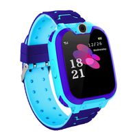 GCARTOUR Kids Waterproof Smart Watch for Girls Boys Students SOS Phone Call Anti-Lost Game Music SIM TF Card Support (Blue, Free)