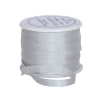 Threadart 100% Pure Silk Ribbon - 4mm Whisper Grey - No. 459-3 Sizes - 50 Colors