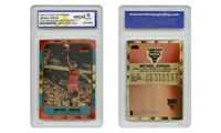 Michael Jordan Fleer Rookie Card Genuine Poly-Chrome Refractor Gold GEM-MINT 10