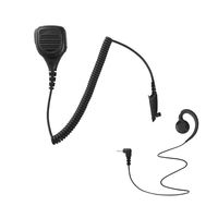 Maxtop APM250ARP3000-M5 Heavy Duty Shoulder Speaker Microphone for Motorola with Swivel Shape Receiving Only Earpiece