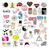 2019 VSCO Waterproof,Aesthetic,Trendy Stickers for Teens,Girls Perfect for Waterbottle,Waterproof Vinyl Decal Sticker for Phone,Hydro Flasks,Cars,Bicycles,Mac Book,ski, PS4. (Big 46 PCS)