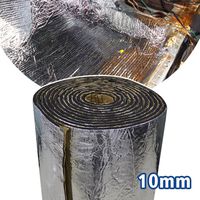 LINGDA 2.7 SqFT 10mm Heat Shield Thermal Sound Insulation Proofing Deadener Mat Car Noise Control Acoustic Dampening Moistureproof Waterproof (19inch X 19inch)