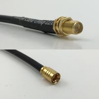 15cm RG316 RP-SMA FEMALE to SMB FEMALE Pigtail Jumper RF coaxial cable 50ohm 6inch High Quality Quick USA Shipping