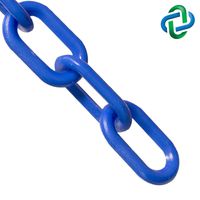 Mr. Chain Plastic Barrier Chain, Blue, 1.5-Inch Link Diameter, 25-Foot Length (30006-25)