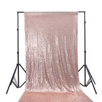 TRLYC 10Ft by 10Ft Rose Gold Sequin Party Photo Backdrop for Wedding/Party