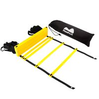 Reehut Agility Ladder Speed Training Exercise Ladders (Yellow, 12 Rungs) w/ FREE USER E-BOOK + CARRY BAG