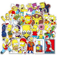 Sticker Pack 50Pcs,Simpson Waterproof Vinyl Stickers for Water Bottles,Laptop,Kids,Cars,Motorcycle,Bicycle,Skateboard Luggage,Bumper Stickers Hippie Decals Bomb