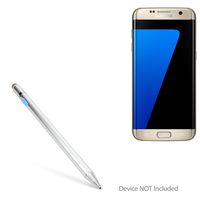 Samsung Galaxy S7 Edge Stylus Pen, BoxWave [AccuPoint Active Stylus] Electronic Stylus with Ultra Fine Tip for Samsung Galaxy S7 Edge - Metallic Silver