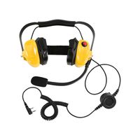 Bommeow BHDH50-YW-K2B Two Way Radio Noise Cancelling Headset for Hytera HYT Baofeng BF-520 BF-320 UV-82 in Yellow