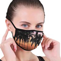 Ghhpws Hawaiian Sunset Women & Men Reusable Earloop Half Face Mouth Mask For Pollen Smog Dust
