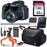Canon PowerShot SX70 HS Digital Camera (Black) + Prime Point & Shoot Travel Accessory Kit