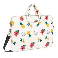 TOPERIN Water-Resistant Laptop Shoulder Messenger Bag Laptop Briefcase Beige