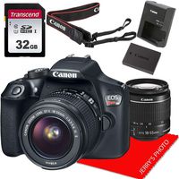 Canon EOS Rebel T6 DSLR Camera w/Canon EF-S 18-55mm f/3.5-5.6 is II Lens + 32GB Memory Bundle