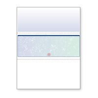 DocuGard Blue/Green Prismatic Middle Check, 8.5 x 11 Inches, 24 lb, 500 Sheets, 1 Check Per Sheet (04535)