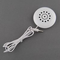 Techvilla® New Mini White 3.5mm Pillow Aux Portable Speaker for iPhone 4 4S 4G 3GS iPod Touch 2 MP3 MP4 CD Players Radio