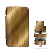 IT'S A SKIN Decal Vinyl Wrap for VooPoo Drag Mini & UForce T2 Tank Vape Sticker Sleeve Cover/Gold Pattern Shiney