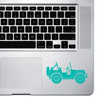 StickAny Palm Series Jeep Sticker for MacBook Pro, Chromebook, and Laptops (Turquoise)
