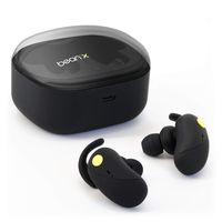 Bean X Bluetooth 5.0 True Wireless Sport Earbuds for Running Headphones, Best for Workout, Long Lasting 6-8hr Playtime, TWS Stereo Plus Deep Bass, Sweatproof, Built in Microphone Earphones