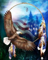 EOBROMD 5D Diamond Painting Kit, Full Drill Embroidery Paint with Diamonds Wall Sticker for Wall Decor - Dream Catcher (12 x 16inch)