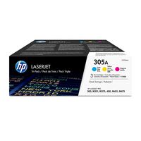 HP 305A | CE411A, CE412A, CE413A | 3 Toner Cartridges | Cyan, Yellow, Magenta