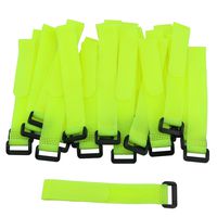 Pasow 25 Pcs 8-Inch Cable Ties with plastic buckle Reusable Wire Cord Straps - Yellow