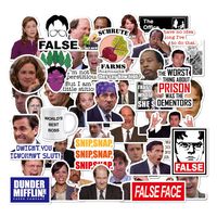 The Office Sticker Pack of 50 Stickers - Vinyl Decal Computer Stickers for Water Bottles Funny Waterproof MacBook Dunder Mifflin for Phone Hydro Flasks Cars Bicycles