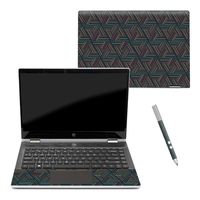 MightySkins Skin Compatible with HP Pavilion x360 14" (2018) - Triangle Stripes | Protective, Durable, and Unique Vinyl Decal wrap Cover | Easy to Apply, Remove, and Change Styles | Made in The USA