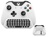 Wireless Keyboard ChatPad for Microsoft Xbox One S Keyboard White with USB Receiver with Audio/Headset Jack for Xbox One Elite & Slim Controller