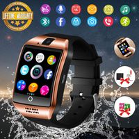 Smart Watch,Bluetooth Smartwatch Touch Screen Wrist Watch with Camera/SIM Card Slot,Waterproof Phone Smart Watch Sports Fitness Tracker for Android iPhone IOS Phones Samsung Huawei for Kids Women Men