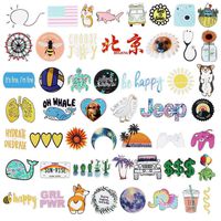 VSCO Laptop Stickers for Hydro Flask, Tumbler, Water Bottles, Jeep, Phonecase, Guitar, VSCO Girls Stuff 50pcs Fitness Vinyl Cute Waterproof Aesthetic Stickers Suitable for Boys, Girls, Kids, Adults