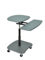 LUXOR LAMC3037 Laptop Stand, 37" H x 31.5" W x 29" D, Gray