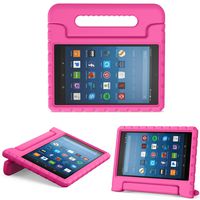 MoKo Case for All-New Amazon Fire HD 8 Tablet (6th/7th/8th Generation, 2016/2017/2018 Release) Kids Shock Proof Convertible Handle Light Weight Protective Stand Cover Case for Fire HD 8,Magenta
