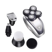 Electric Razor for Men Electric Shaver Razor Men's Waterproof 5 in1 Bald Hair Trimmer Cordless Grooming Kit Five-Headed Beard Trimmer USB Rechargeable