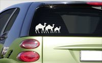 EZ-STIK Camel Family (8.5"X5") stickerE985 Decal Cute Laptop Camels Zoo