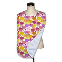 Valentine's Day Collection Adult Bib - Covered with Care Assorted Prints Available! (Confetti Hearts)