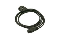Interpower 86240060 United Kingdom/Ireland Cord Set, BS 1363/A Plug Type, IEC 60320 C13 Connector Type, Black Plug Color, Black Cable Color, 10A Amperage, 250VAC Voltage, 2.5m Length