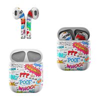 Skin Decals for Apple AirPods - Comics - Sticker Wrap Fits 1st and 2nd Generation