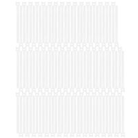 Pasow 100pcs Reusable Fastening Cable Ties Adjustable Wire Management (8 Inch, White)