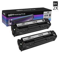 Speedy Inks Remanufactured Toner Cartridge Replacement for HP 131A CF210A (Black, 2-Pack)