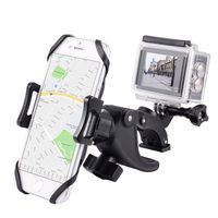 YELIN Bike Phone Mount Motorcycle Phone Holder Bike Camera Mount 2 in 1 Bicycle Holder Handlebar Clamp Compatible Gopro Action Cam iPhone X 8 7 7 Plus 7s 6s Samsung Phone