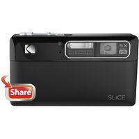 Kodak Slice 14MP Digital Camera with Schneider-Kreuznach Prism 5x Optical Image Stabilized Zoom and 3.5-Inch Touch-Screen LCD (Black)