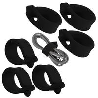 ELFRhino Reusable Cord Organizer Cable Straps Keeper Holder Cable Ties Wire Ties for Phone Charging Cord Electronics Electrical Computer PC Wire Wrap Manager Management(Set of 6)