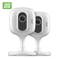 2-Pack Zencam 720P WiFi Camera, Indoor Wireless Security Camera IP, Two-Way Talk, Night Vision for Home, Office, Baby Monitor, Pet Cam with MicroSD & Cloud Storage, Supports 2.4Ghz, White (2PACK-E1W)