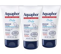Aquaphor Baby Healing Ointment - Advanced Therapy for Chapped Cheeks and Diaper Rash - 3 oz. Tube (Pack of 3)