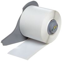 Brady High Adhesion Vinyl Label Tape (M71C-2000-595-WT) - Black on White Vinyl Film - Compatible with BMP71 Label Printer - 50' Length, 2" Width