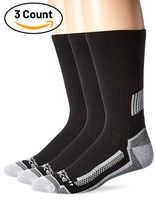 Carhartt Men's Force Performance Work Crew Socks (3/6 Packs), Black, Shoe Size: 6-12