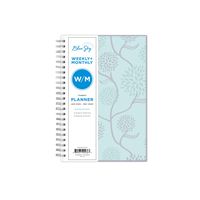Blue Sky 2020 Weekly & Monthly Planner, Frosted Flexible Cover, Twin-Wire Binding, 5" x 8", Rue Du Flore